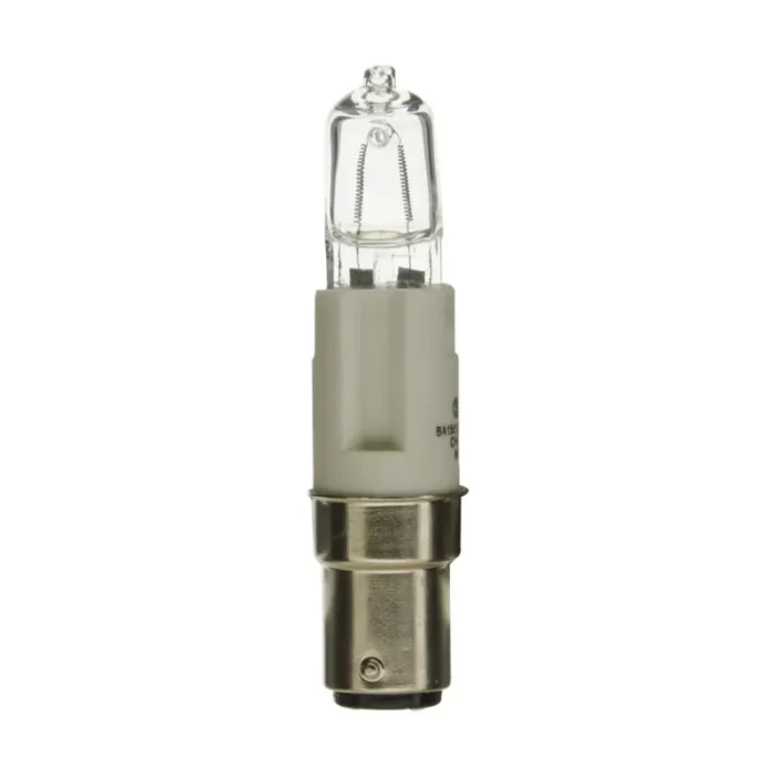 Satco S4361 100 Watt; Halogen; T4 Long; Clear; 2000 Average rated hours; 1600 Lumens; DC Bay base; 120 Volt - Image 2