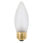 Satco S4742 40 Watt B10 Incandescent; Frost; 2000 Average rated hours; 300 Lumens; Medium base; 120 Volt; 2-Card - Image 2