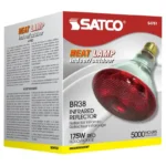 Satco S4751 - 175 Watt BR38 Incandescent; Red Heat; 5000 Average rated hours; Medium base; 120 Volt