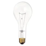 Satco S4959 - 300 Watt PS25 Incandescent; Clear; 5000 Average rated hours; 3600 Lumens; Medium base; 130 Volt - Image 2