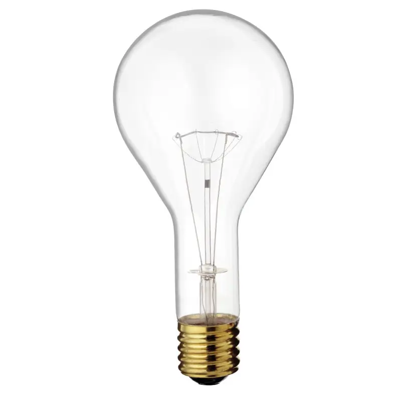S4961 Satco S4961 - 300 Watt PS35 Incandescent; Clear; 2500 Average rated hours; 3600 Lumens; Mogul base; 130 Volt - Image 1
