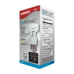 Satco S7215 11W Compact Fluorescent T2 Spiral Lamp - White - E26 Base - Image 2