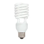 Satco S7233 26W Compact Fluorescent T2 Spiral Lamp - White - E26 Base