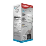 Satco S7233 26W Compact Fluorescent T2 Spiral Lamp - White - E26 Base - Image 2
