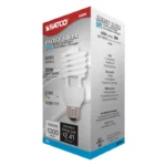 Satco S7234 20W Compact Fluorescent T2 Spiral Lamp - White - E26 Base - Image 2