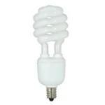 Satco S7364 13W Compact Fluorescent T2 Spiral Lamp - White - E12 Base