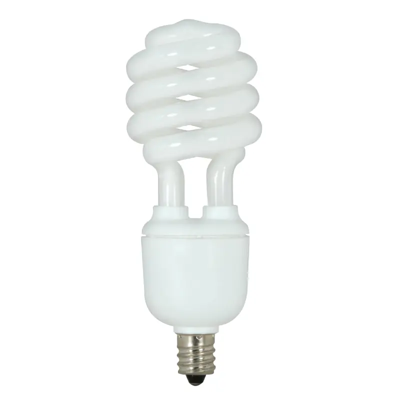 S7364.webp Satco S7364 13W Compact Fluorescent T2 Spiral Lamp - White - E12 Base - Image 1