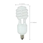 Satco S7365 - 13 Watt; Mini Spiral Compact Fluorescent; 4100K; 82 CRI; Candelabra base; 120 Volt - Image 3