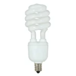 Satco S7366 13W Compact Fluorescent T2 Spiral Lamp - White - E12 Base