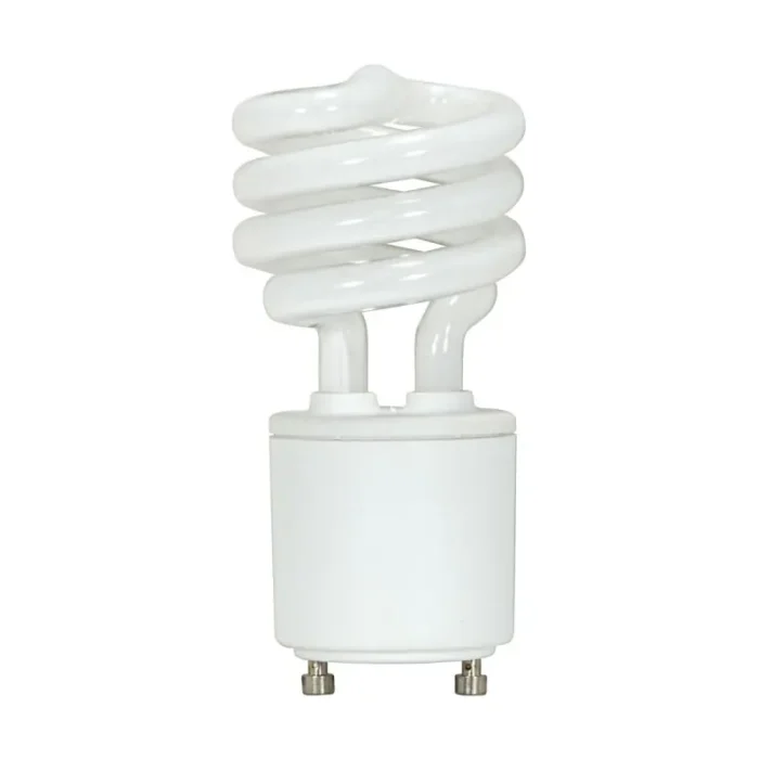 Satco S8203 13 Watt; Mini Spiral Compact Fluorescent; 2700K; 82 CRI; GU24 base; 120 Volt - Image 2