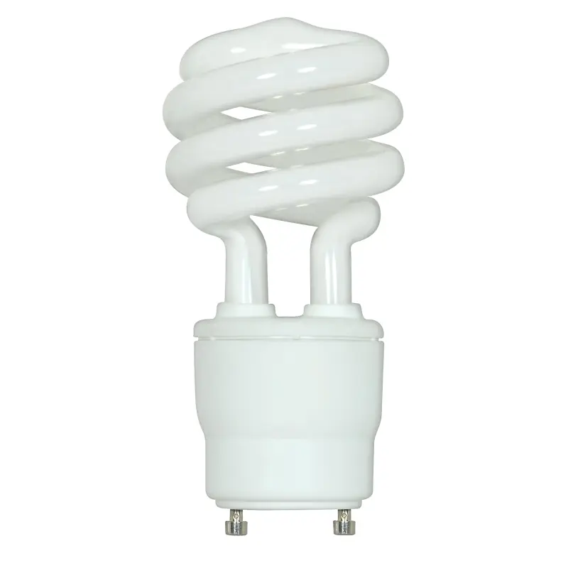 S8209.webp Satco S8209 18W CFL T2 Mini Spiral - 75W Equiv - 4100K Cool White - GU24 Base - Image 1