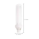Satco S8322 18W Mini Spiral  Compact Fluorescent T4 Lamp - White - G24d-2 Base - Image 3