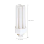 Satco S8345 - 26 Watt; pin-based Compact Fluorescent; 2700K; 82 CRI; GX24q-3 (4-Pin) base - Image 3