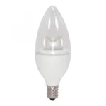 Satco S8952 4.5 Watt; B11 LED; 3000K; Candelabra base; 120 Volt - Image 2