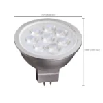 Satco S9491 6.5 Watt; LED MR16 LED; 3000K; 25 deg. Beam Angle; GU5.3 base; 12 Volt AC/DC - Image 2