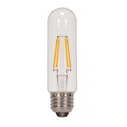 Satco S9580 5 Watt T10 LED; Clear; Medium base; 2700K; 450 Lumens; 120 Volt