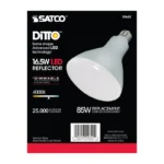 Satco S9640 - 16.5 Watt; LED BR40; 4000K; 103 deg. Beam Angle; Medium base; 120 Volt; Dimmable
