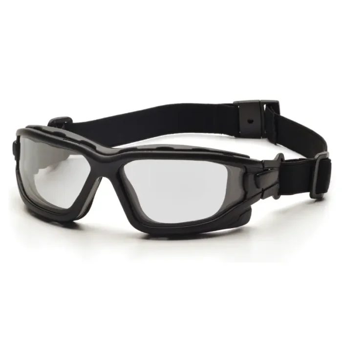 Pyramex SB7010SDT I-Force Safety Goggle/Glasses Black Frame Clear Lens - Image 1