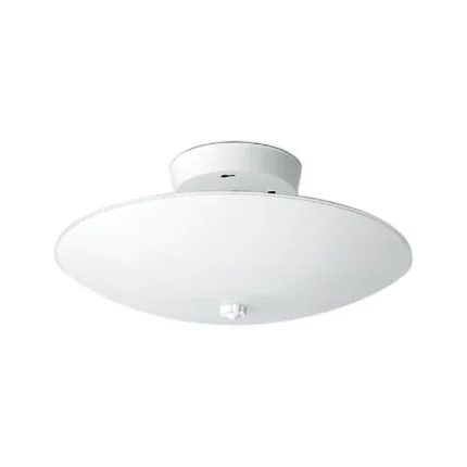 Satco SF77-823 2 Light - 12" Flush with White Round Glass - White Finish