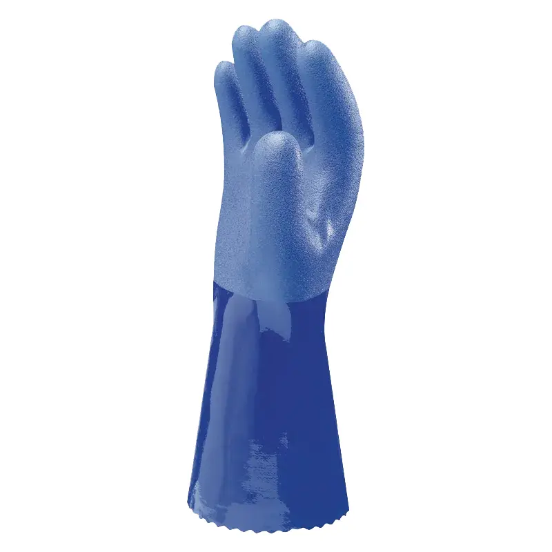 SHOWA 660.3 SHOWA 660 Triple Dipped PVC Coating Chemical Protection Gloves - Size 10 - XL - 12 Pairs - Image 3