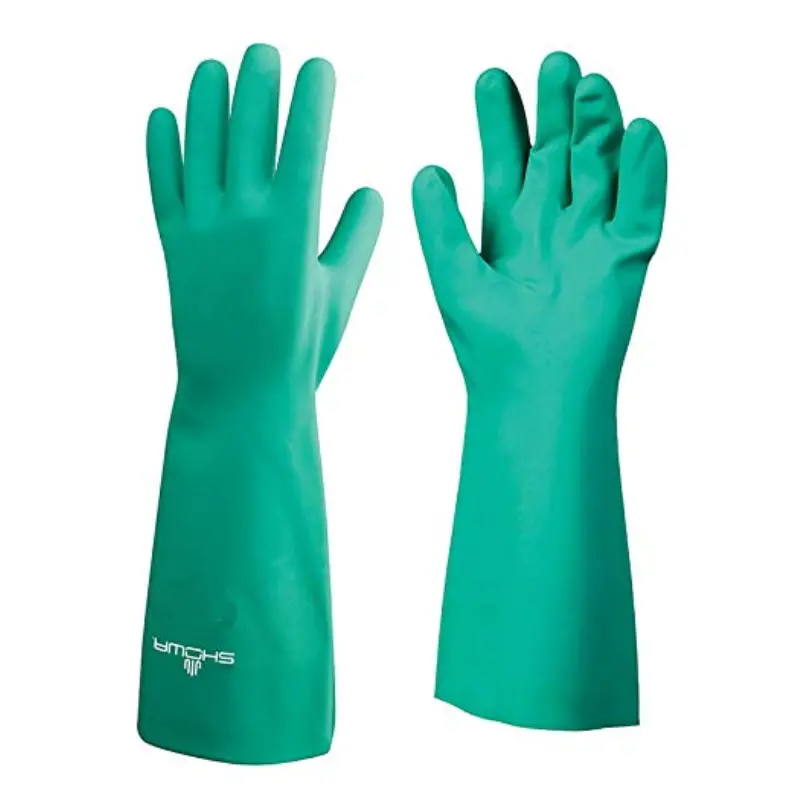 SHOWA 717.1 SHOWA 717 Chemical Protection Gloves Nitrile Gloves - Size 8 - M - 12 Pairs - Image 2