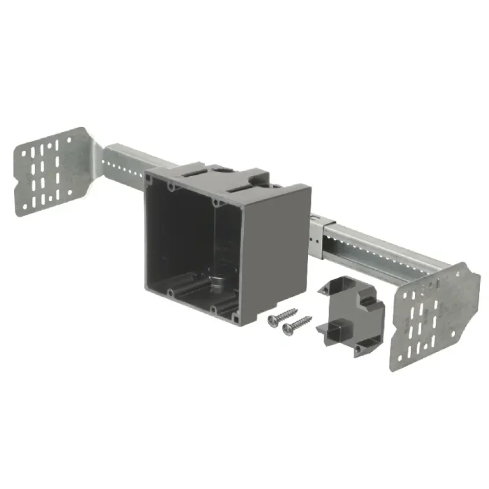 Arlington SL2B18 SliderBar Adjustable Box Kit - 2 Gang - 12" - 18" - Image 2
