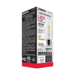 Satco S21344 5.5 Watt T10 LED; Clear; Medium base; 90 CRI; 2700K; 120 Volt