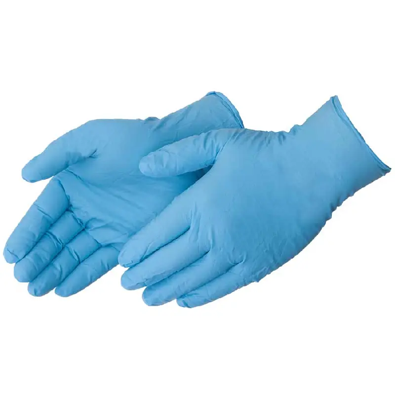T2010W.webp Liberty Safety T2010W DuraSkin Blue Nitrile Industrial Disposable Gloves - Size 8 - M - Pack of 100 - Image 1