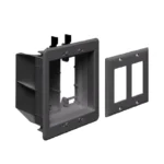 Arlington TVBU505BLGC Two-Gang Recessed TV Box® for Power and Low Voltage