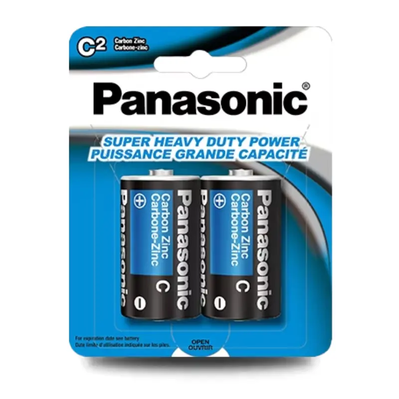 UM2NPA2BCA.webp Panasonic UM2NPA2BCA C‑Size Super Heavy Duty Carbon Zinc Batteries - 2 Pack - Image 1