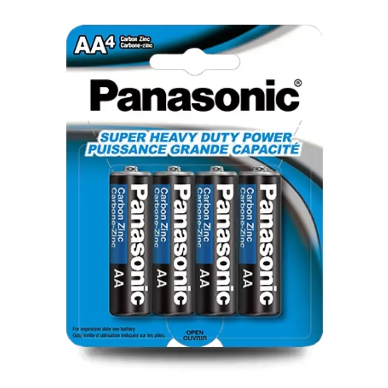 UM3NPA4BCA.webp Panasonic UM3NPA4BCA – AA Super Heavy Duty Carbon Zinc Batteries – 4 Pack - Image 1