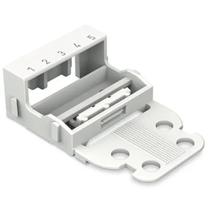 WAGO 221-505 Mounting Carrier For Terminal Blocks - For 221 Series (24-12 AWG) 5-Conductor