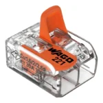 WAGO 221-612 Compact Splicing Connector - 221 Series 10 AWG Lever Connector