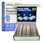 WAGO 221 Ex Series 24pc 10AWG Compact Splicing Wire Connectors Assortment