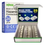 WAGO 221 Ex Series 25pc 12AWG Compact Splicing Wire Connectors Assortment