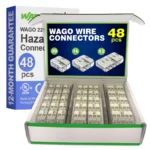 WAGO 221 Ex Series 48pc 10AWG Compact Splicing Wire Connectors Assortment