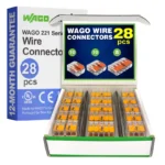 WAGO 221 Series 28pc Compact Splicing Wire Connectors Assortment