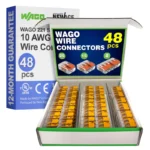WAGO 221 Series 48pc 10 AWG Compact Splicing Wire Connectors Assortment