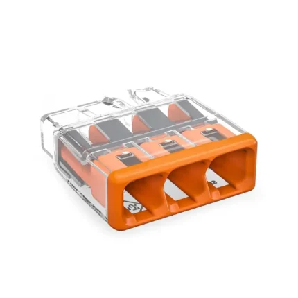 WAGO 2773-403 Compact Pushwire Connector - 2773 Series 12 AWG Push Connector