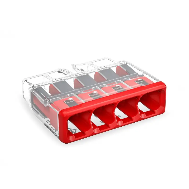 WAGO 2773-404 Compact Pushwire Connector WAGO 2773-404 Compact Pushwire Connector - 2773 Series 12 AWG Push Connector - Image 1