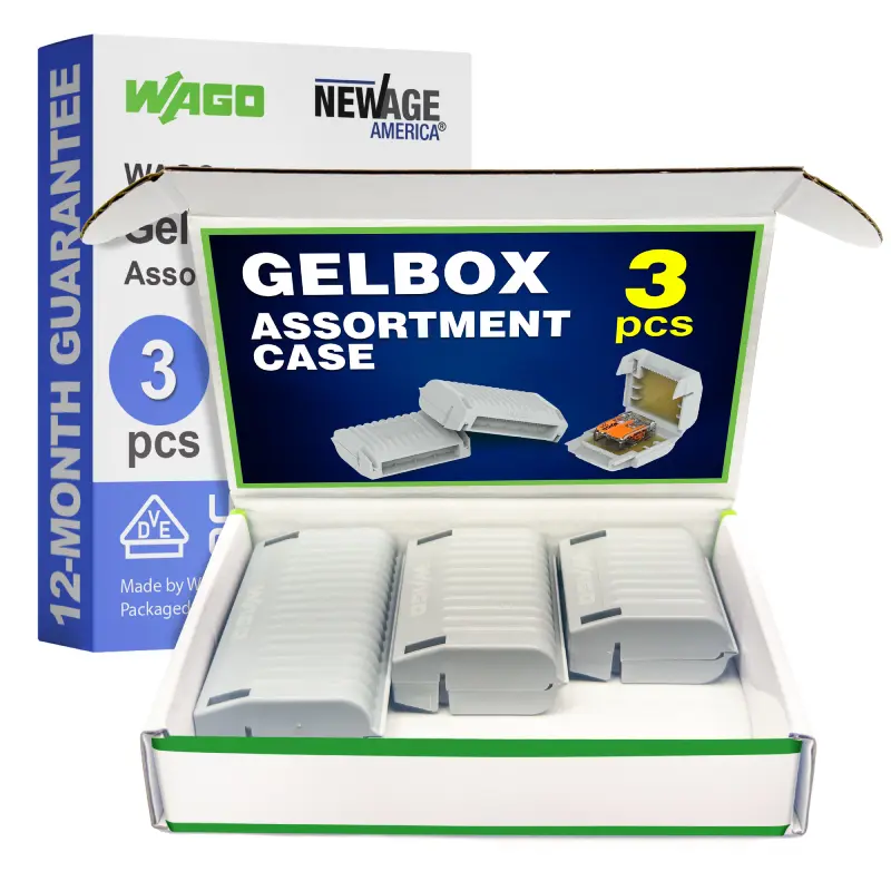 WAGO 3pc Gelbox for 221 Series 10 AWG Connectors Assortment WAGO 3pc Gelbox for 221 Series 10 AWG Connectors Assortment - Image 1